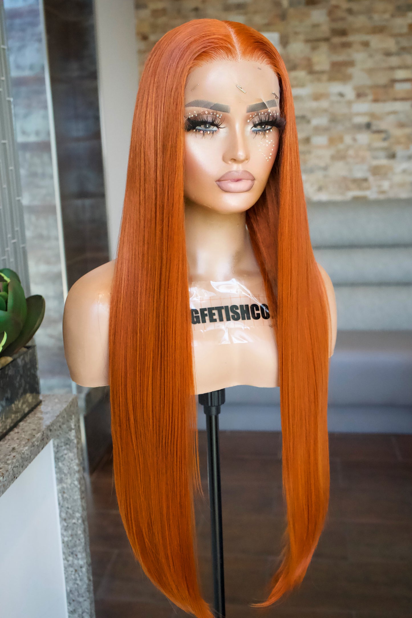 HD LACE 13x6 PREMIUM FIBER 30” WIG- Unit GINGER (PRE ORDER)