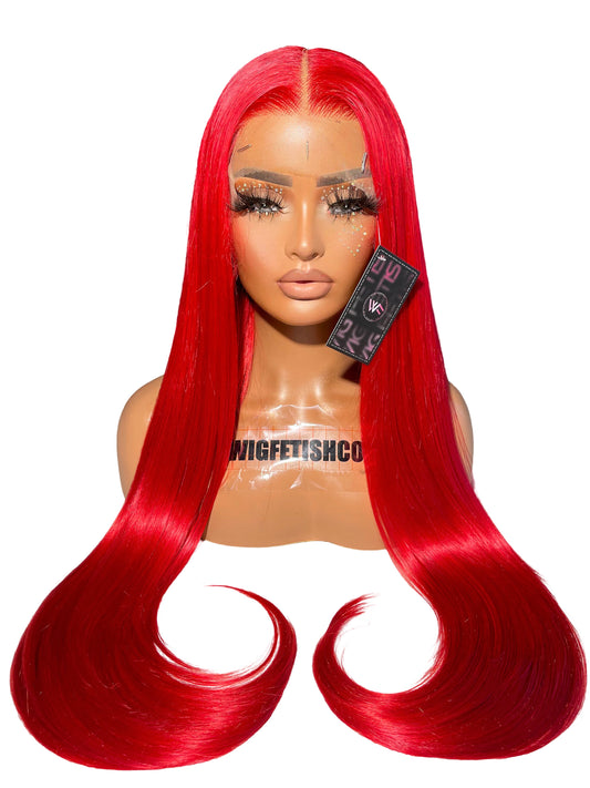 30” Synthetic Blend Heat Resistant HD Lace 13x4 Frontal Wig - Unit WFC RUBY