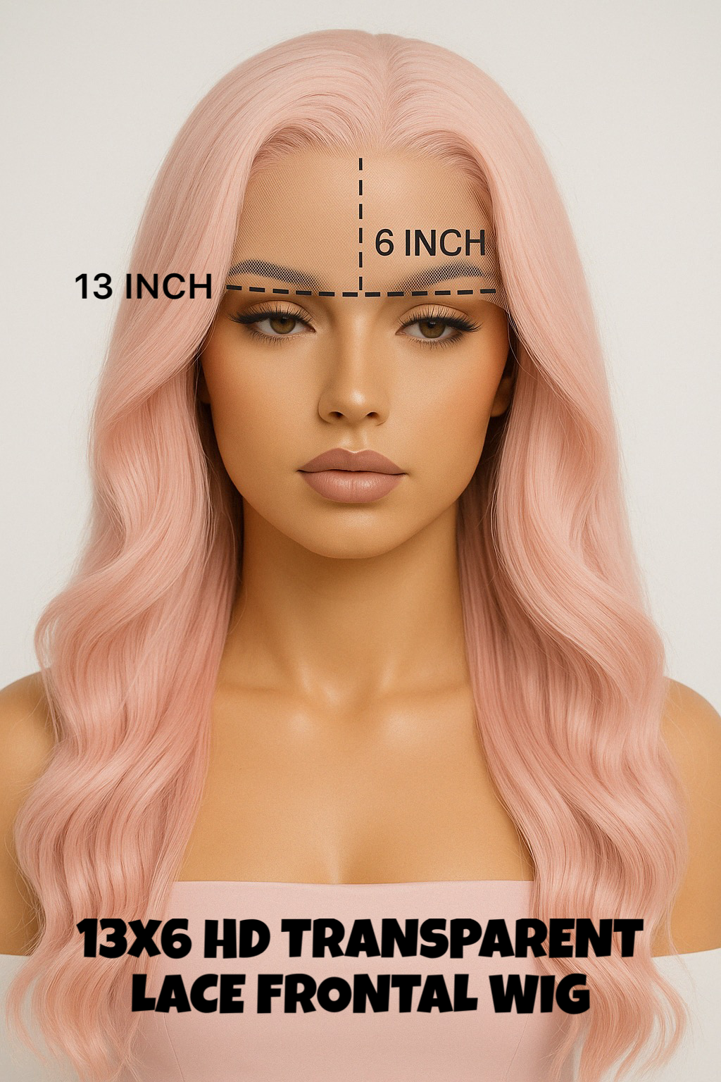 HD LACE 13x6 26” Heat Resistant Synthetic Blend Wig - PINKY