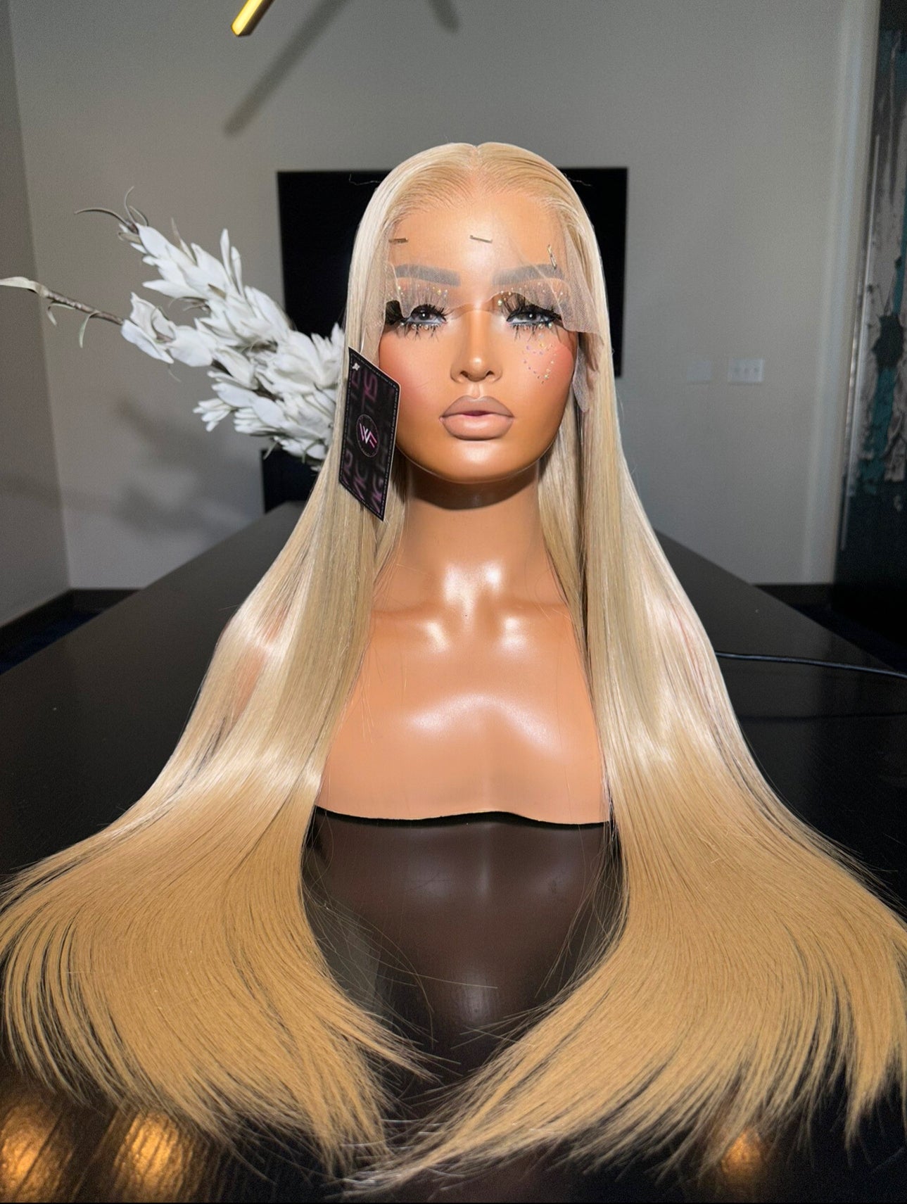 13x6 Pre-Plucked 28” Synthetic Blend Heat Resistant Lace Frontal Wig - Unit WFC 011