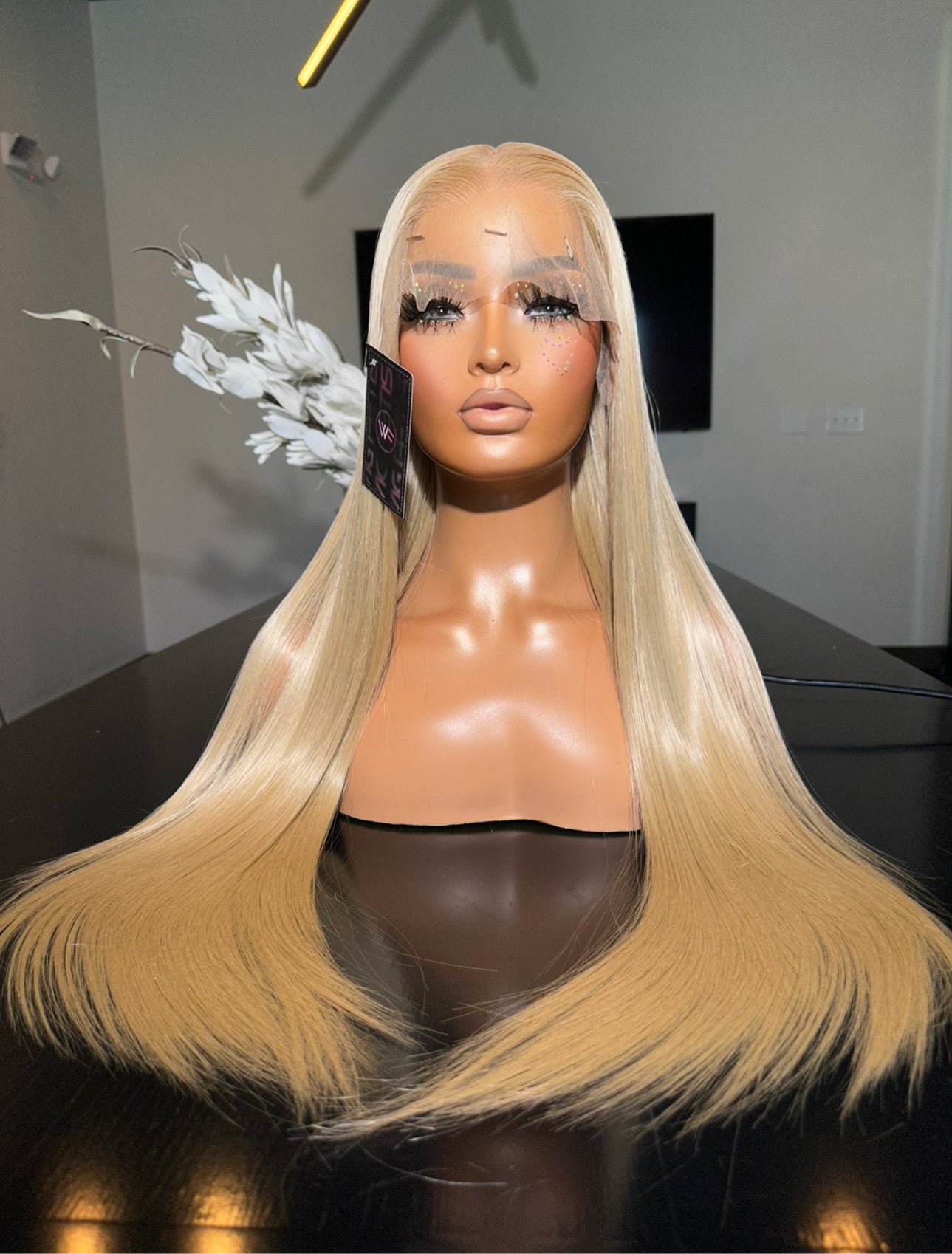 13x6 Pre-Plucked 28” Synthetic Blend Heat Resistant Lace Frontal Wig - Unit WFC 011