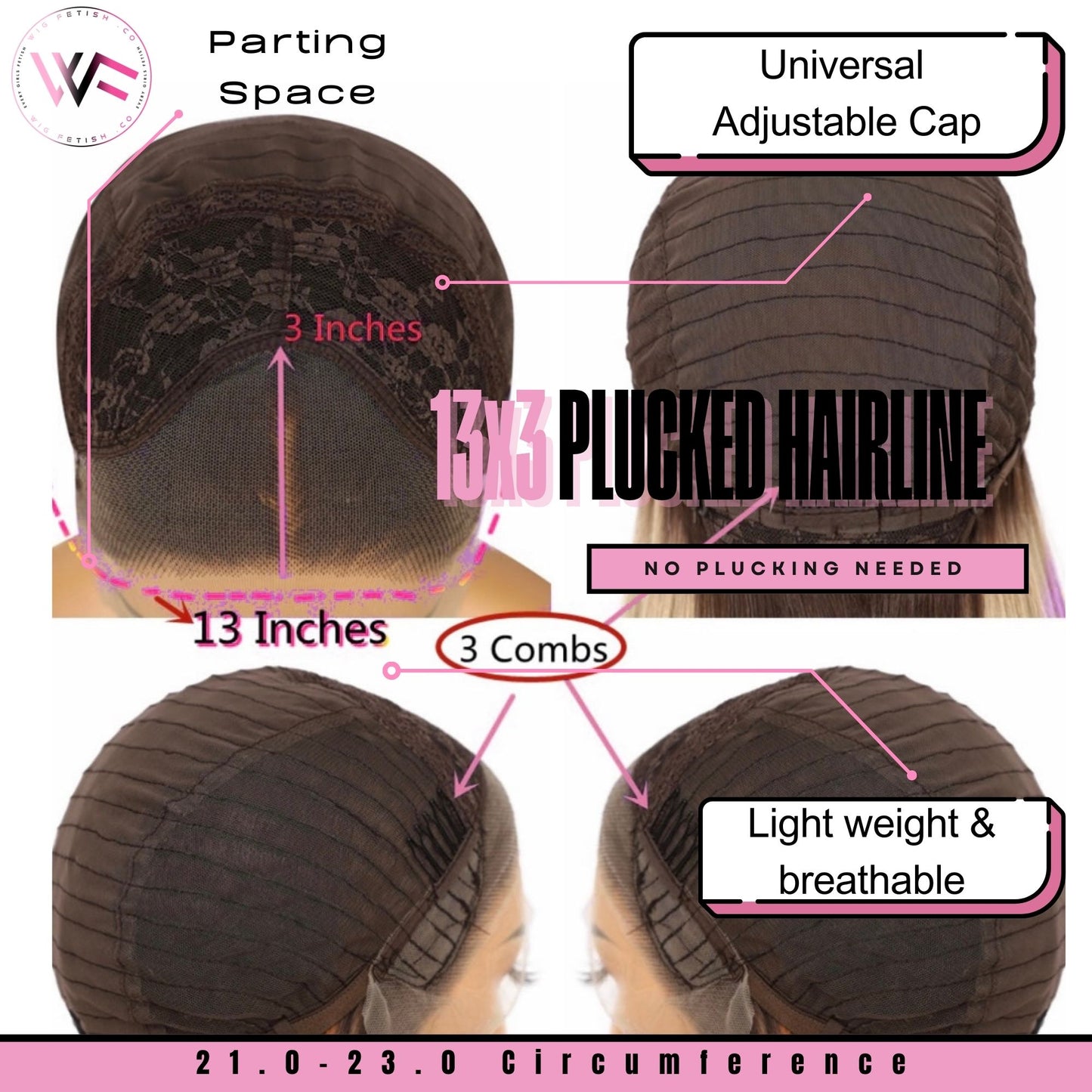 13x3 26” Premium Synthetic Heat Resistant Lace Frontal Wig - Unit WFC 013