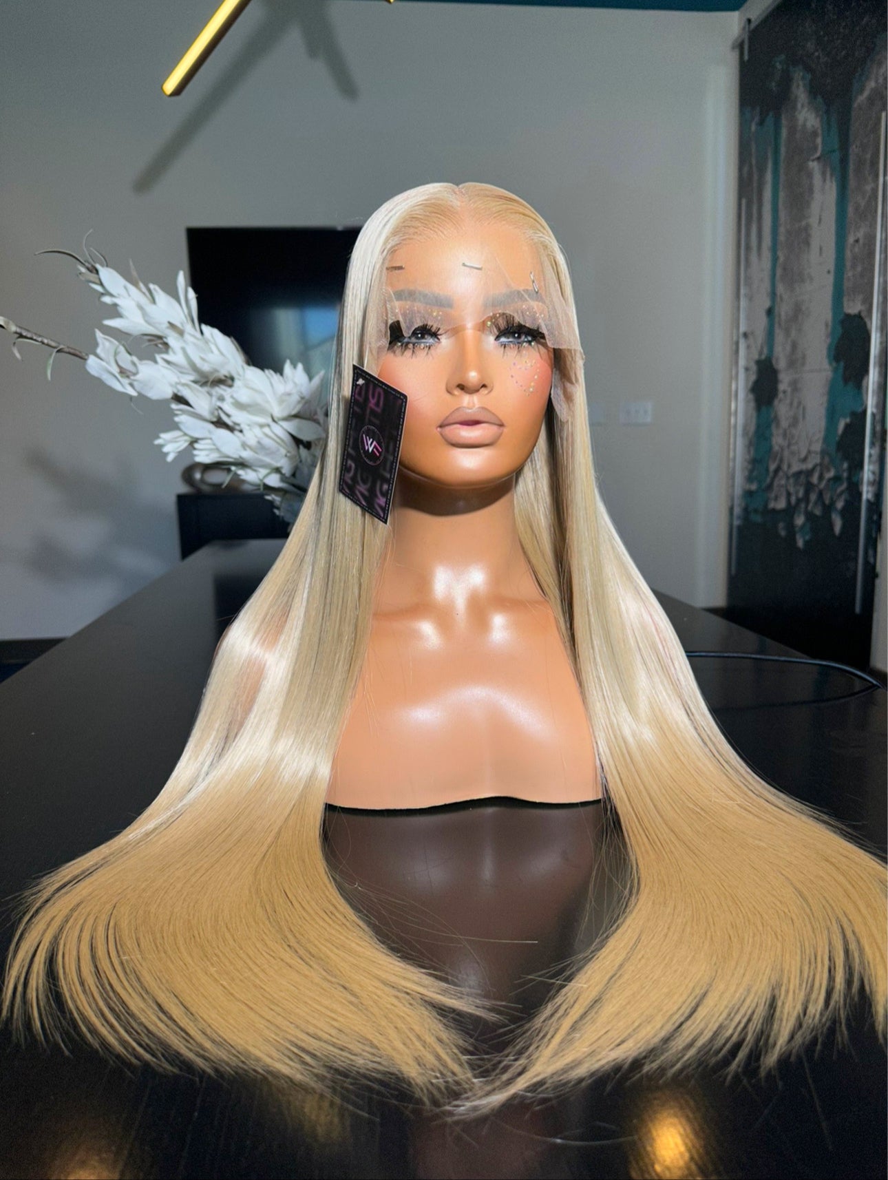 13x6 Pre-Plucked 28” Synthetic Blend Heat Resistant Lace Frontal Wig - Unit WFC 011
