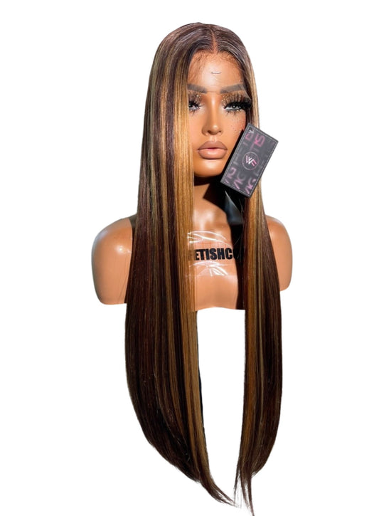 HD LACE 30 INCH T PART (GLUELESS) HIGH LIGHT WIG