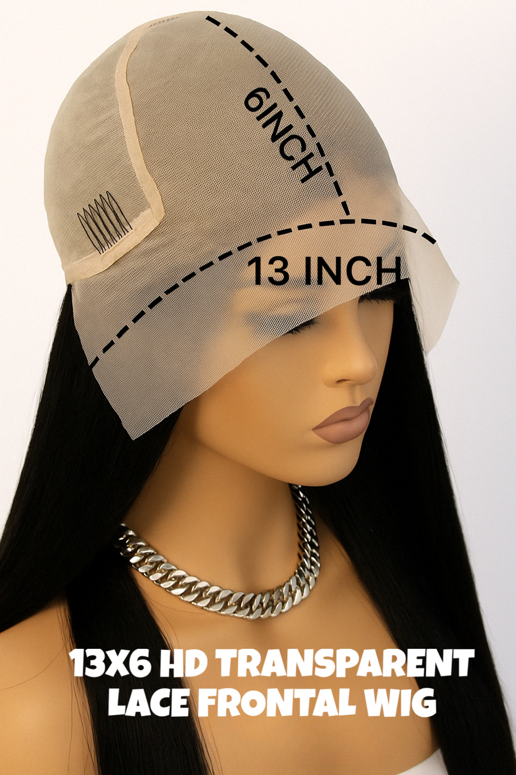 FLASH SALE DEAL LIMITED TIME⚡️13x6 40-Inch Lace Frontal Premium Fiber Blend Wig - Heat-Resistant, Luxury Long Wig for Glamorous Styling