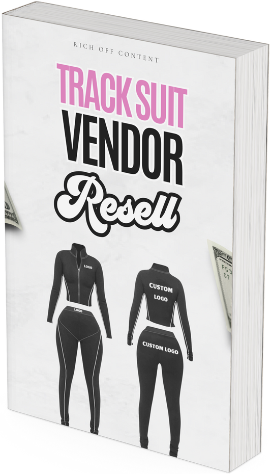 WOMENS TRACK SUIT VENDOR  (RESELL RIGHTS) E-BOOK