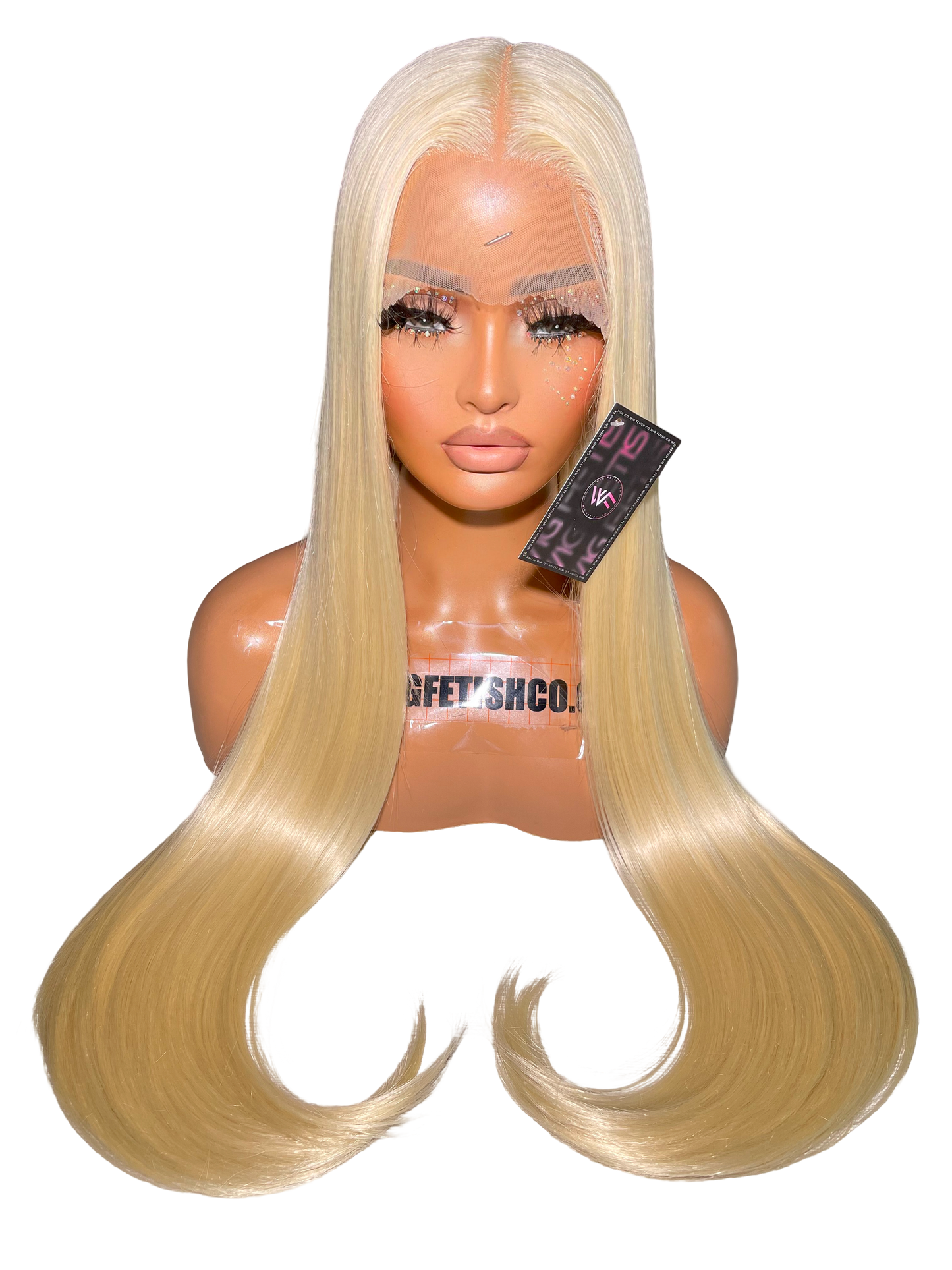HD LACE 30 INCH T PART (GLUELESS) 613 BLONDE WIG
