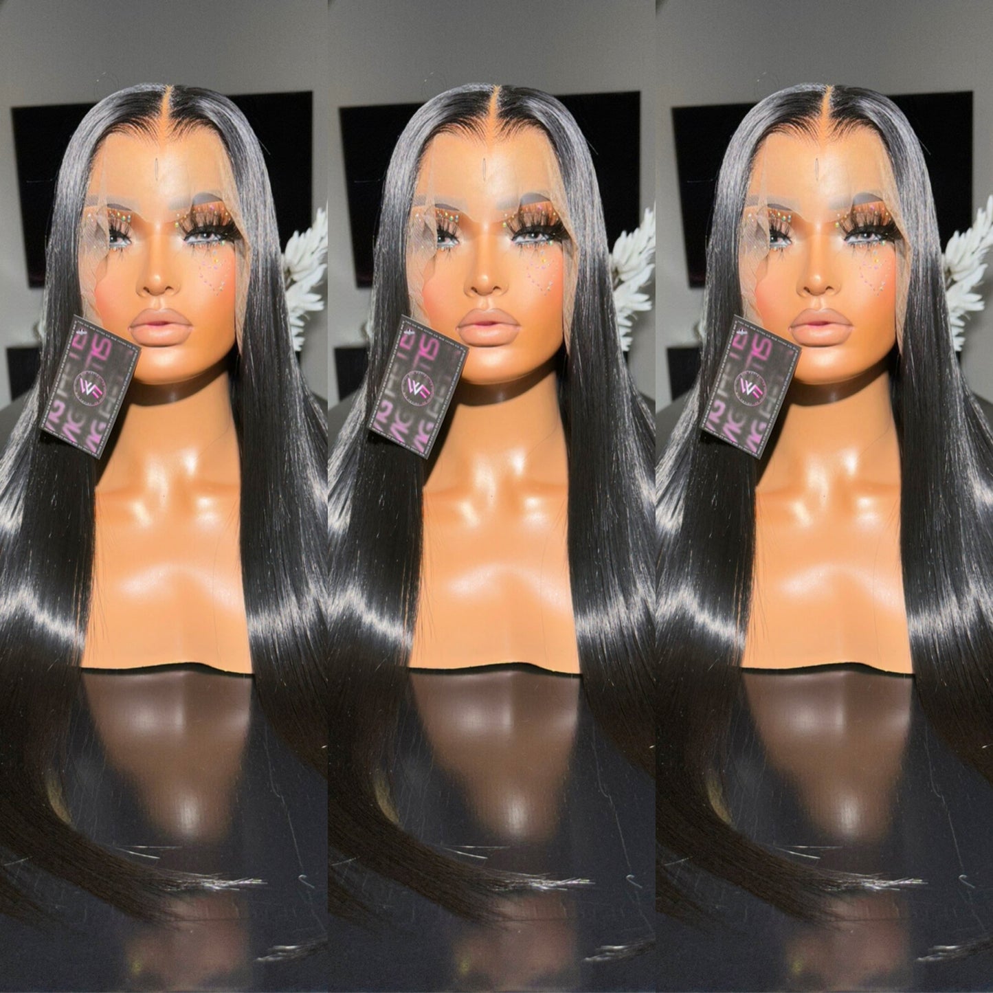 13x6 Pre-Plucked 30” Synthetic Blend Lace Frontal Wig - Unit WFC 6 (Pre order 5-10 business days)