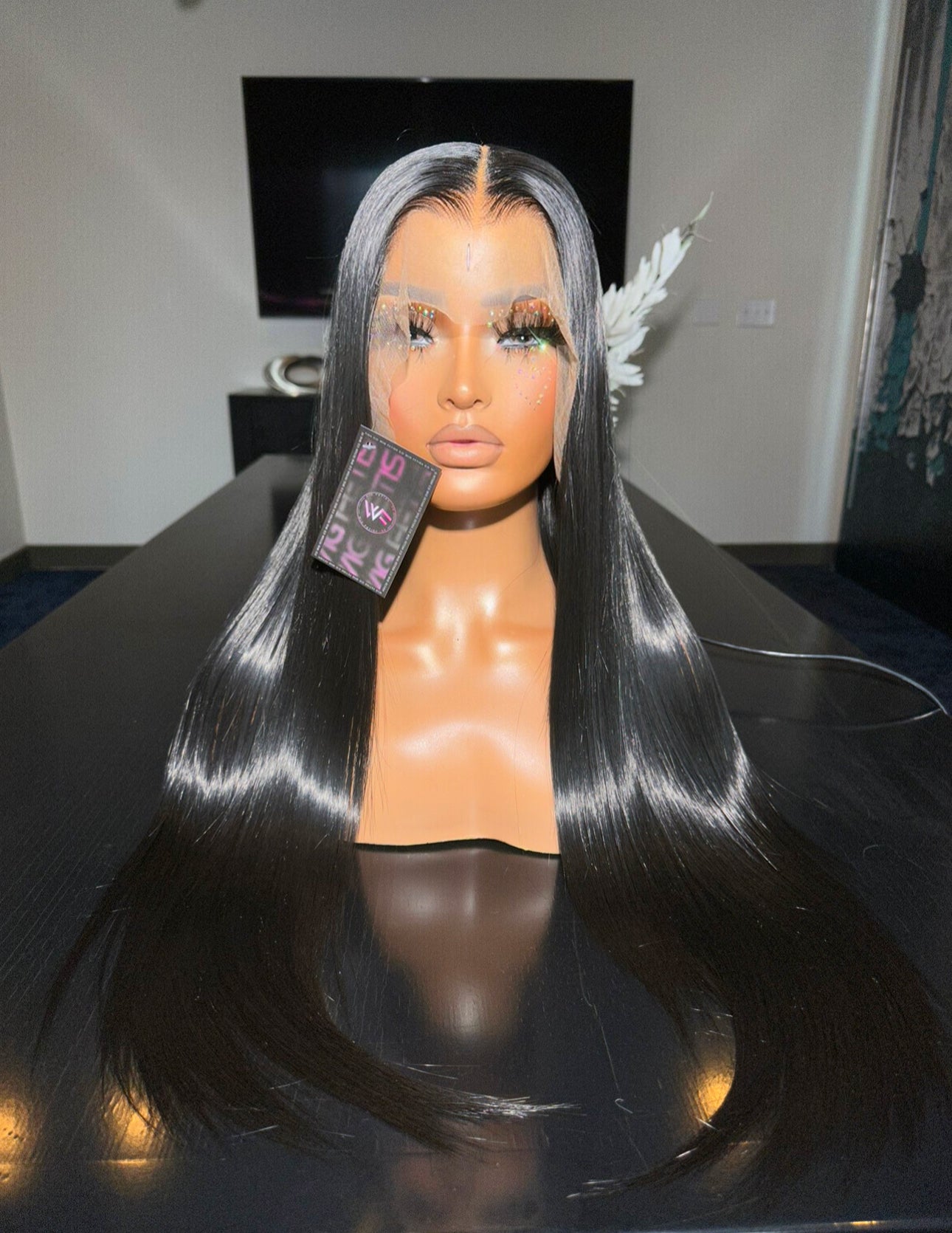 13x6 Pre-Plucked 30” Synthetic Blend Lace Frontal Wig - Unit WFC 6 (Pre order 5-10 business days)