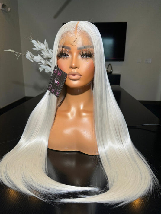 HD LACE 13x6 Pre-Plucked 30” Synthetic Blend Heat Resistant Lace Frontal Wig - Unit WFC PLATINUM (PRE ORDER)